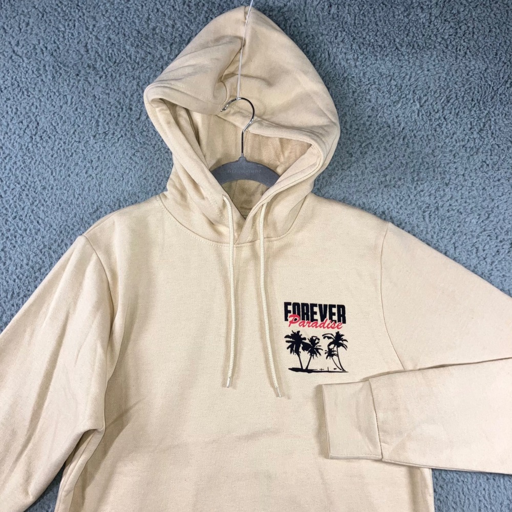 Young & Reckless Graphic Hoodie Men‎ Medium Pullover Sweatshirt Palm Trees NWT